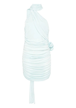 Magda Butrym floral-appliqué mini dress - Blue