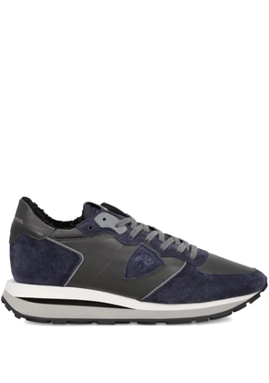 Philippe Model Paris suede-panelled sneakers - Blue