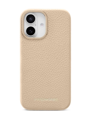 MAISON de SABRÉ Leather Phone Case (iPhone 16) - Neutrals
