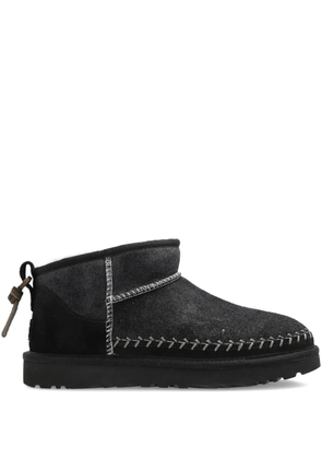 UGG braided-detail leather boots - Black