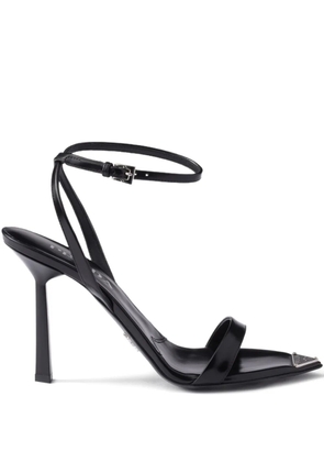 Prada ankle-strap metal-buckle sandals - Black