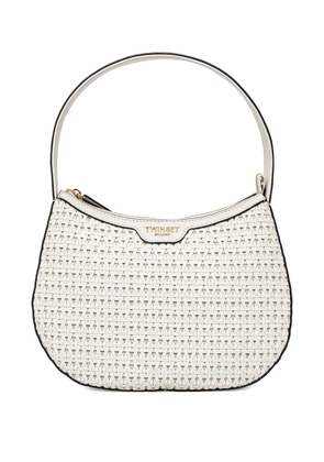 TWINSET woven top-handle tote bag - White