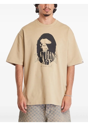 A BATHING APE® graphic-print T-shirt - Neutrals