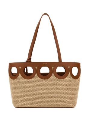 Ferragamo open-top cut-out tote bag - Brown