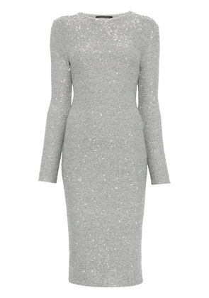 Fabiana Filippi sequinned midi dress - Grey