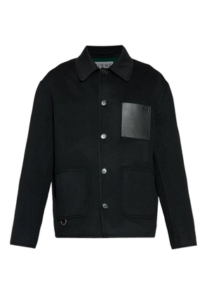 LOEWE Anagram-debossed wool jacket - Black