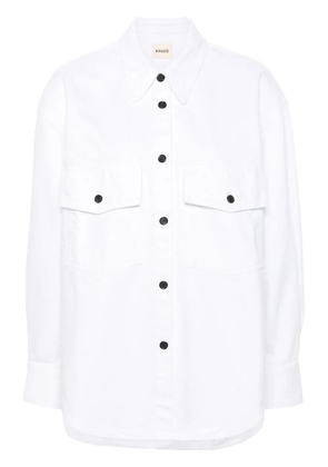 KHAITE The Mahmet oversized denim shirt - White