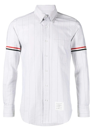Thom Browne grosgrain armband Oxford shirt - Grey