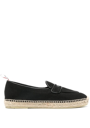 Thom Browne Varsity penny loafers espadrilles - Black