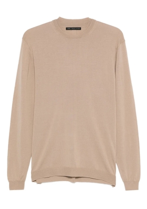 Low Brand crew-neck sweater - Brown