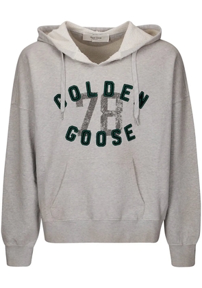 Golden Goose logo-print hoodie - Grey