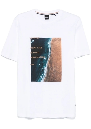 BOSS graphic-print T-shirt - White