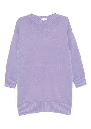 To b. by agnès b. logo-plaque dress - Purple