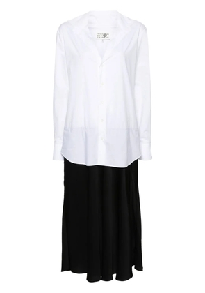MM6 Maison Margiela numbers-motif cotton maxi dress - White