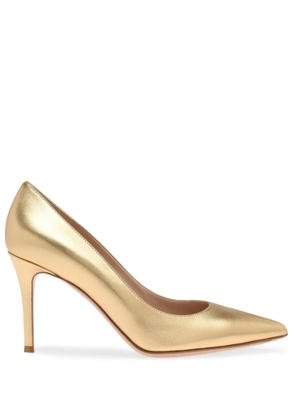 Gianvito Rossi 85mm leather pumps - Gold