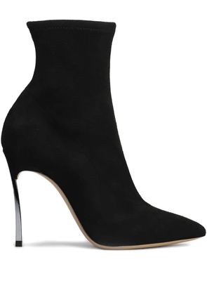 Casadei 100mm pointed boots - Black