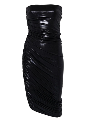 Norma Kamali Diana lamé midi dress - Blue