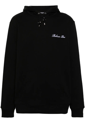 Balmain Signature cotton hoodie - Black