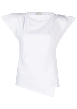 ISABEL MARANT Sebani padded asymmetric T-shirt - White