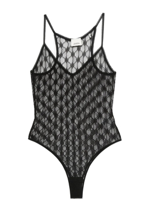 ISABEL MARANT geometric-pattern lace bodysuit - Black