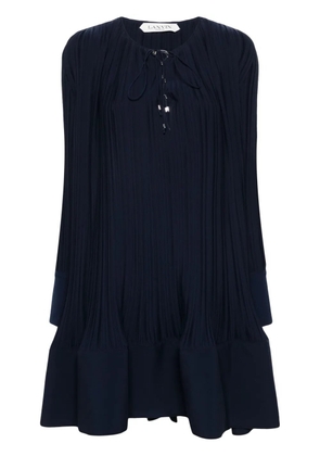 Lanvin pleated midi dress - Blue