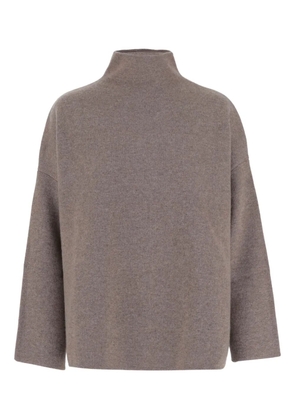 OLIVER LATTUGHI high-neck drop-shoulder sweater - Grey