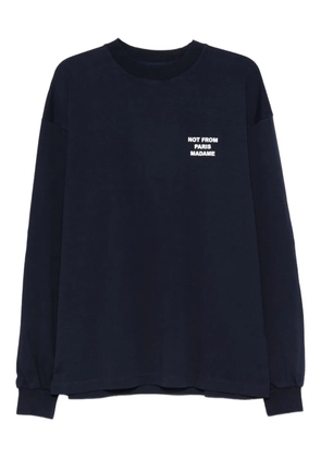 Drôle De Monsieur printed long-sleeve T-shirt - Blue