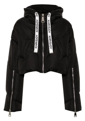 Khrisjoy Iconic cropped puffer jacket - Black