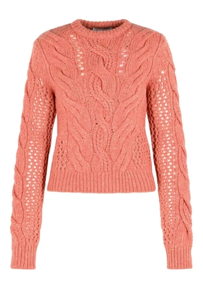 Sportmax Radio braided sweater - Pink