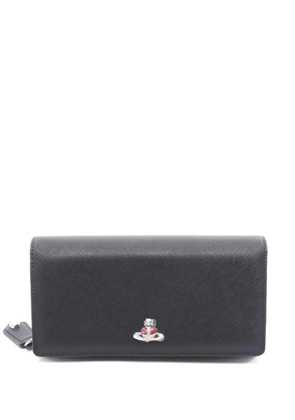Vivienne Westwood Pre-Owned saffiano-leather bi-fold wallet - Black