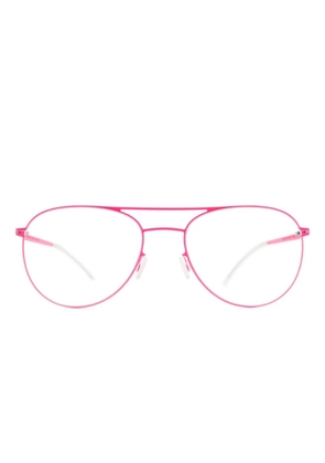 Mykita Niken pilot-frame metal glasses - Pink