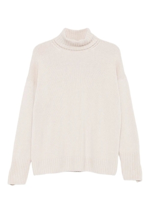 Iris Von Arnim roll-neck ribbed sweater - Neutrals