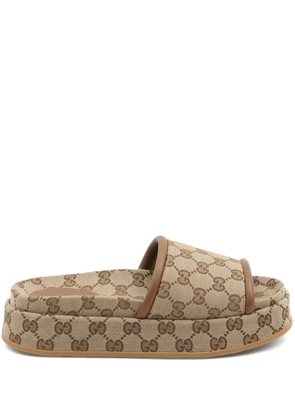 Gucci GG platform sandals - Neutrals