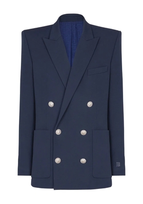 Balmain grain de poudre blazer - Blue