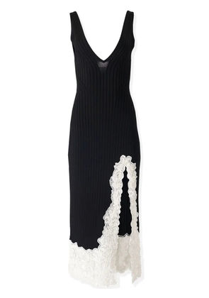 Carolina Herrera lace-trim midi dress - Black