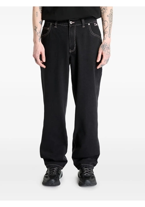 dime logo-patch jeans - Black