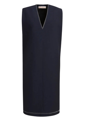 Marni virgin-wool shift dress - Blue
