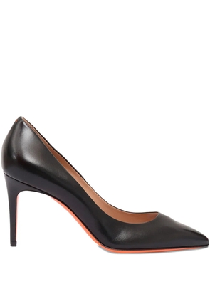 Santoni 85mm pointed-toe pumps - Black