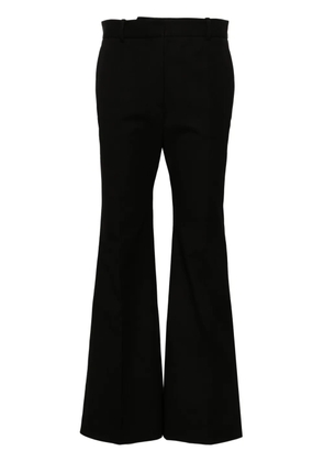 JOSEPH Tafira mid-rise flared trousers - Black