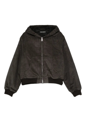 OUR LEGACY twill hooded jacket - Brown