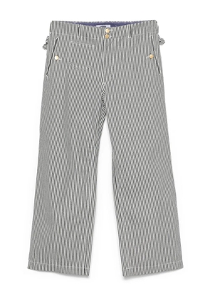 Junya Watanabe MAN striped trousers - White