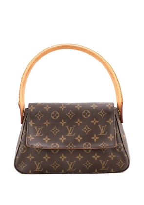 Louis Vuitton Pre-Owned Looping Handbag Monogram Canvas Mini satchel - Brown