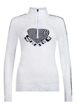 NEWLAND intarsia-knit ski top - White