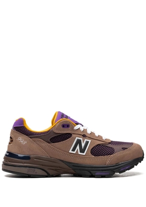 New Balance Made in USA 993 'Mushroom/Midnight Violet' sneakers - Brown