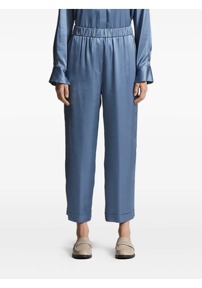 Peserico elastic-waist trousers - Blue