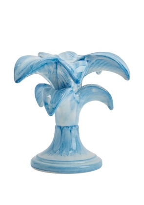 Les-Ottomans Palm Trees ceramic candleholder (15cm) - Blue
