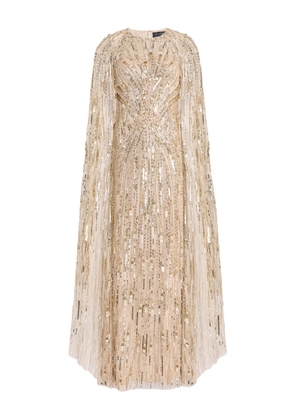 Jenny Packham Elio sequin-embellished maxi dress - Gold