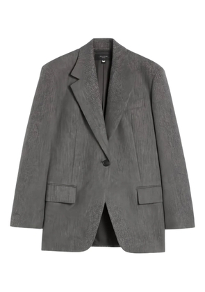 Weekend Max Mara herringbone single-breasted blazer - Grey