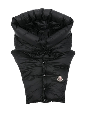 Moncler quilted high-neck hood - Black