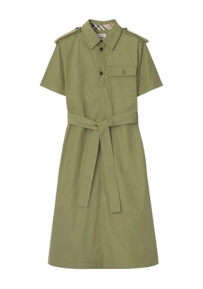 Burberry cotton shirt dress - Green